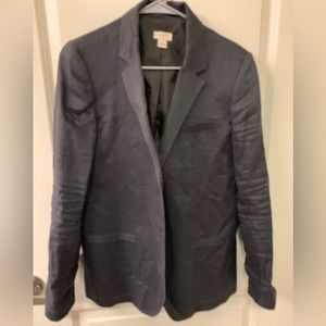 J Crew black linen blazer